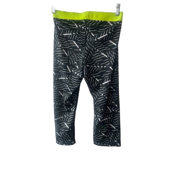 Nike Pro Black & White Compression Capri Legging Womens Medium - Picture 5 of 6